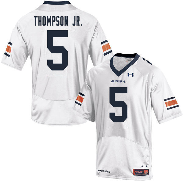 Men #5 Chris Thompson Jr. Auburn Tigers College Football Jerseys Sale-White - Click Image to Close